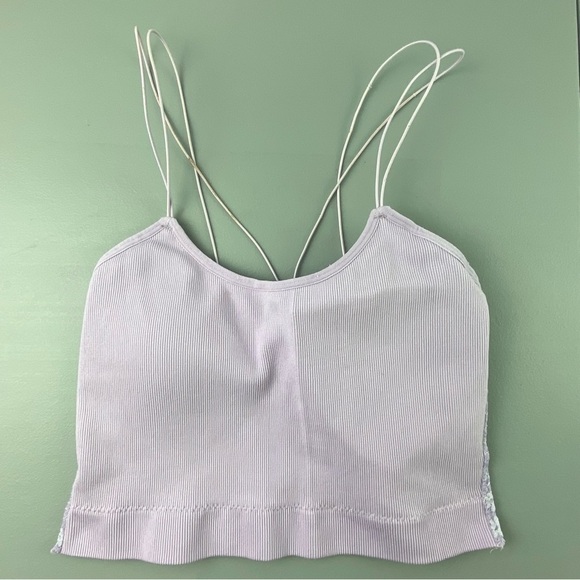 True by Rue 21 Lilac Purple Stretch Lace Bralette Spaghetti Straps - Picture 9 of 12